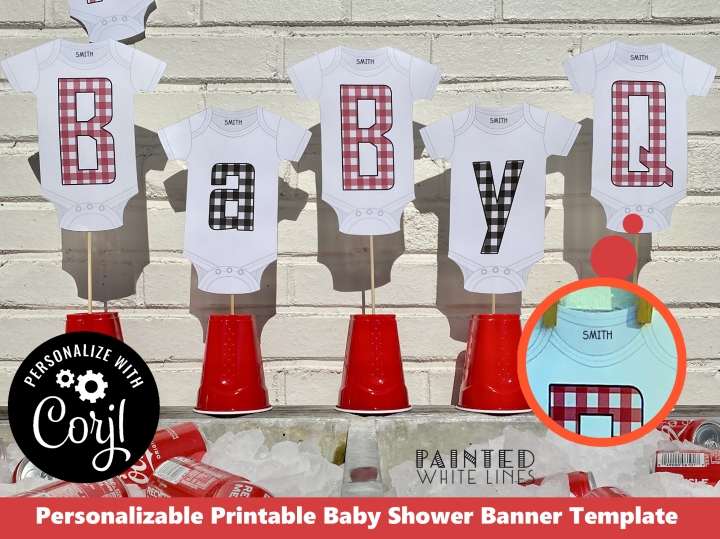 BaByQ Decorations Newborn Outfit Banner