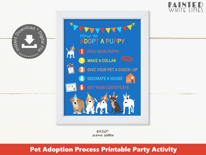 Puppy Adoption Process Sign Printable