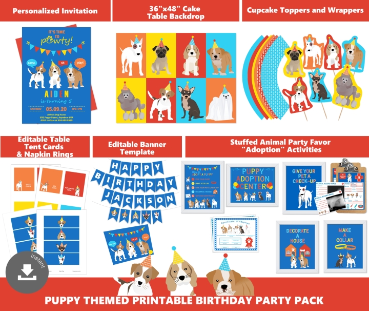 Boys Adopt a Dog Birthday Party
