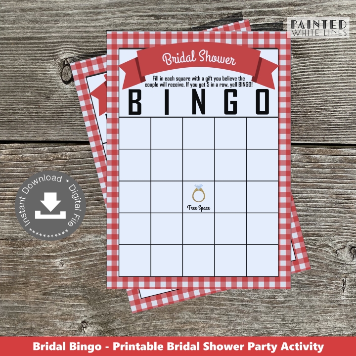 Bridal Bingo Printable Wedding Shower