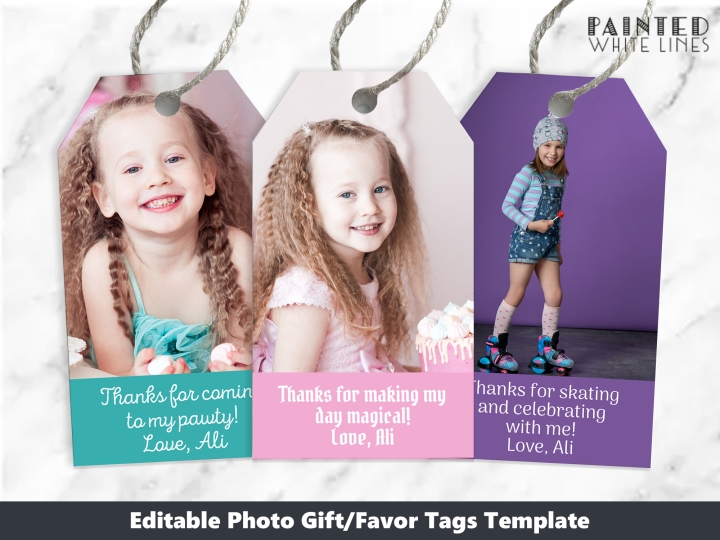 Photo Favor Tags Template Printable