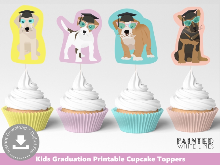 Preschool Graduation Cupcake Toppers