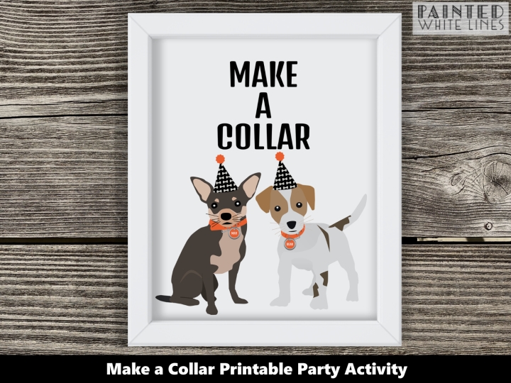 Make a Collar Puppy Party Activity Sign