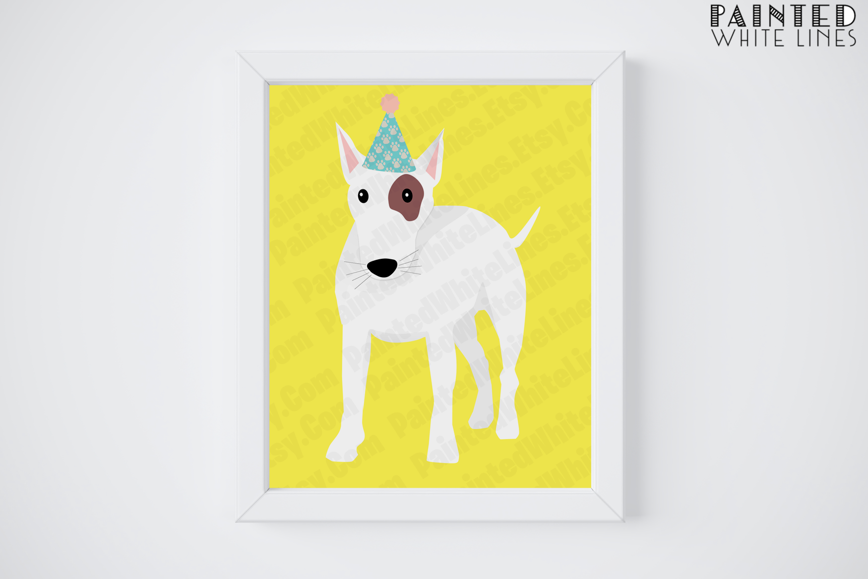 Bull Terrier Dog Party Printable