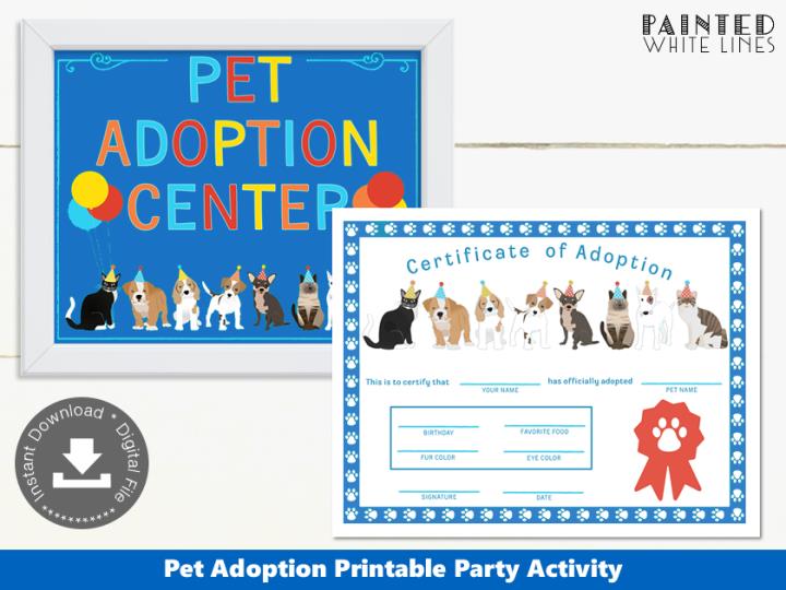 Pet Adoption Party Activity
