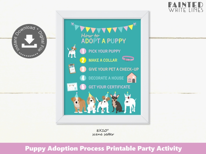 Puppy Adoption Process Sign Printable