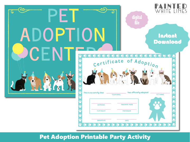 Printable Pet Adoption Certificate Pdf