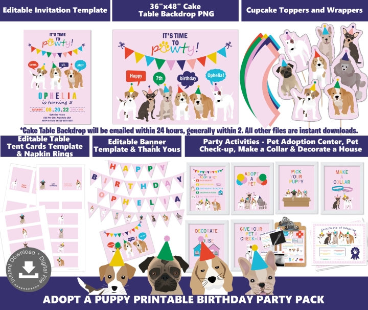 Girls Puppy Party