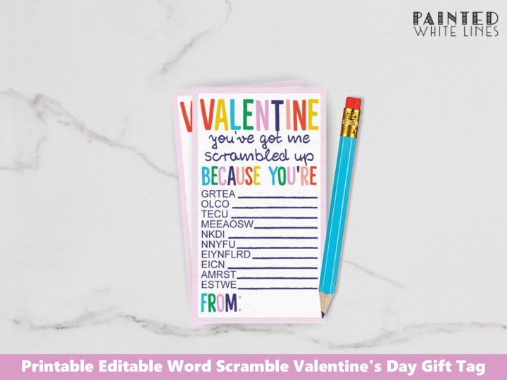 You've got me SCRAMBLED UP Valentine Card