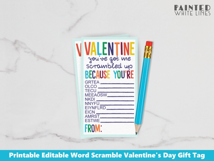 You've got me SCRAMBLED UP Valentine Card