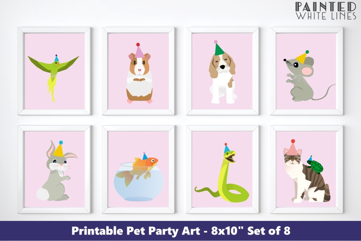 Pet Party Decor 8x10 Printables